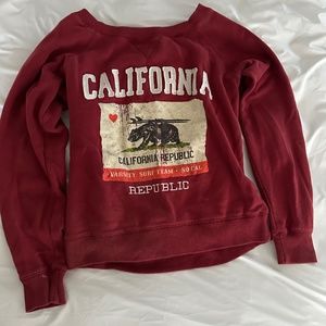 Maroon cali sweater